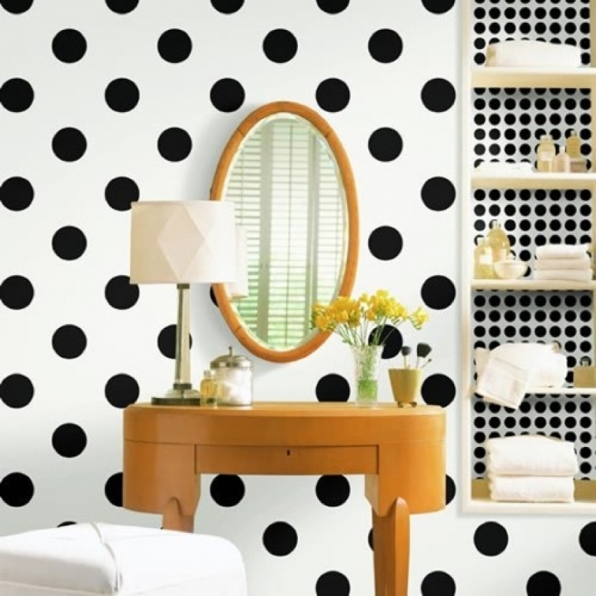 25 Amazing Polka Dot Interior Walls