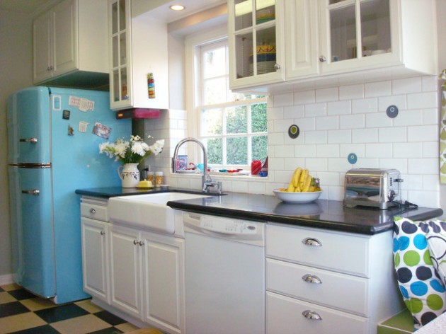 retro kitchen design pics