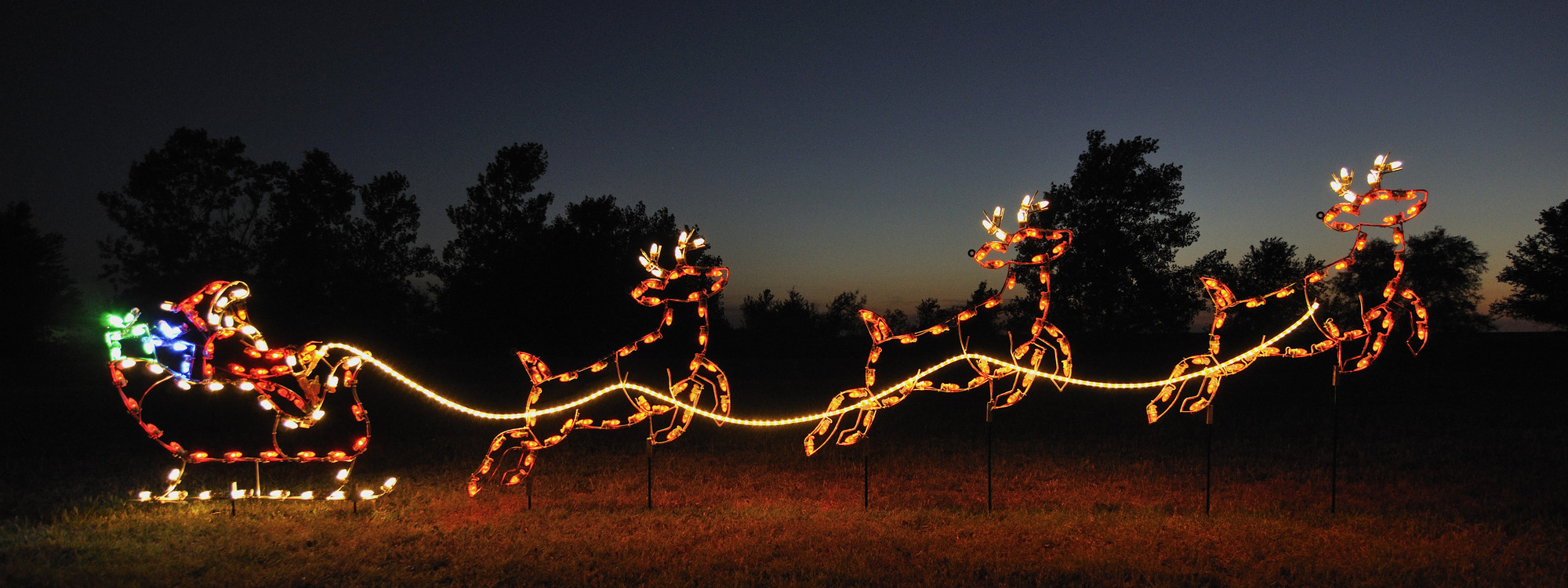 A Large Collection Of Outdoor Christmas Light Displays