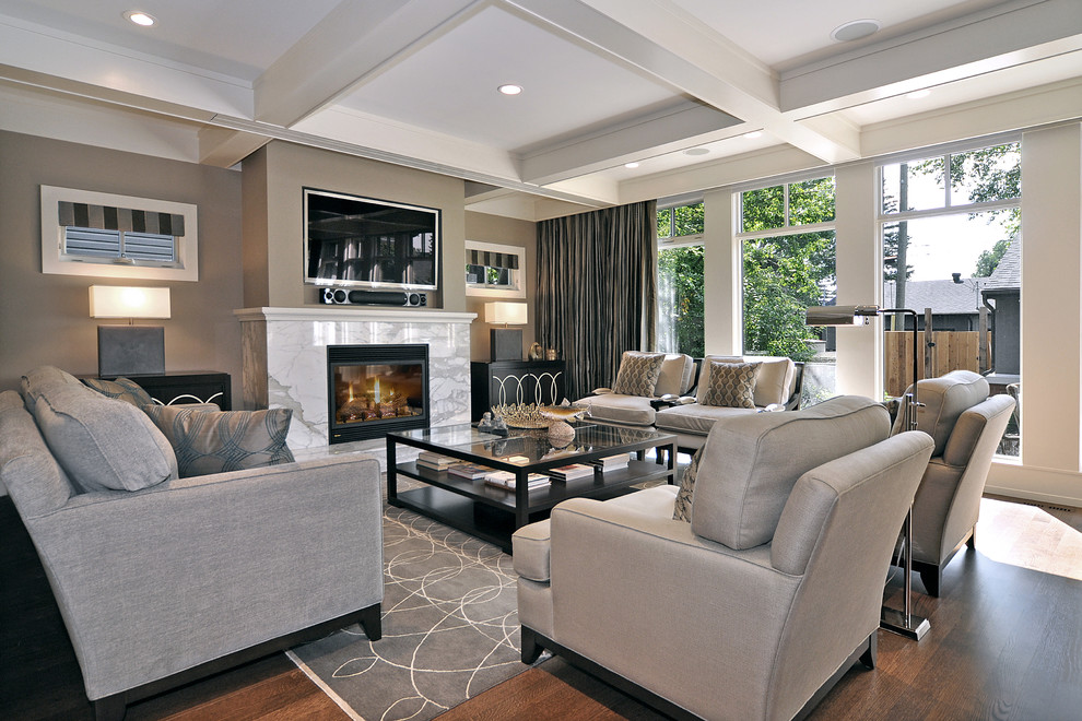 luxury transitional living room