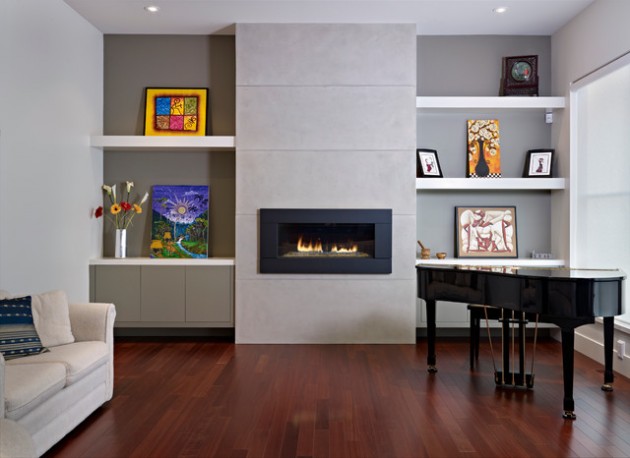 contemporary shelves for living room