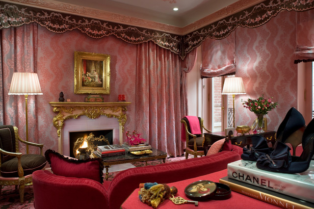 pink luxury living room