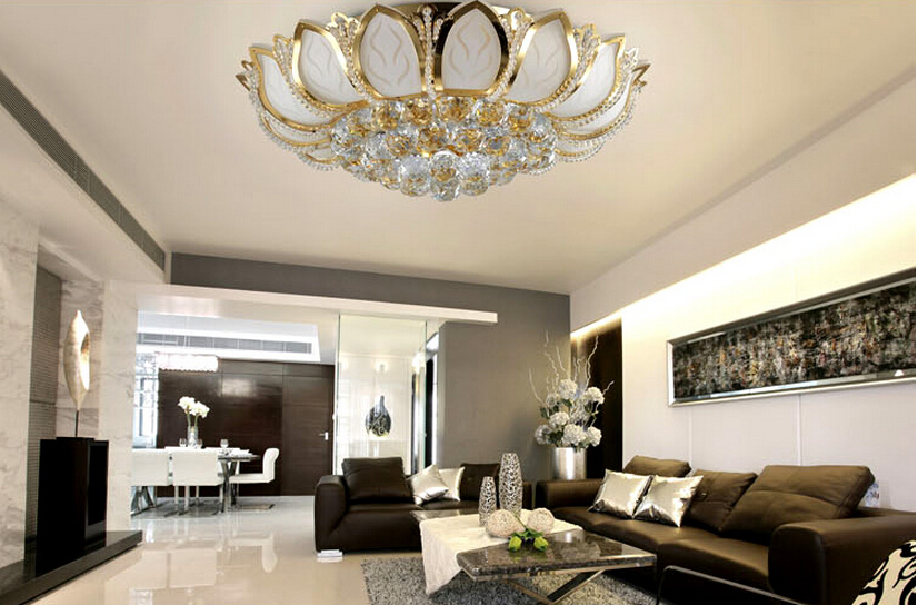 chandalier in living room