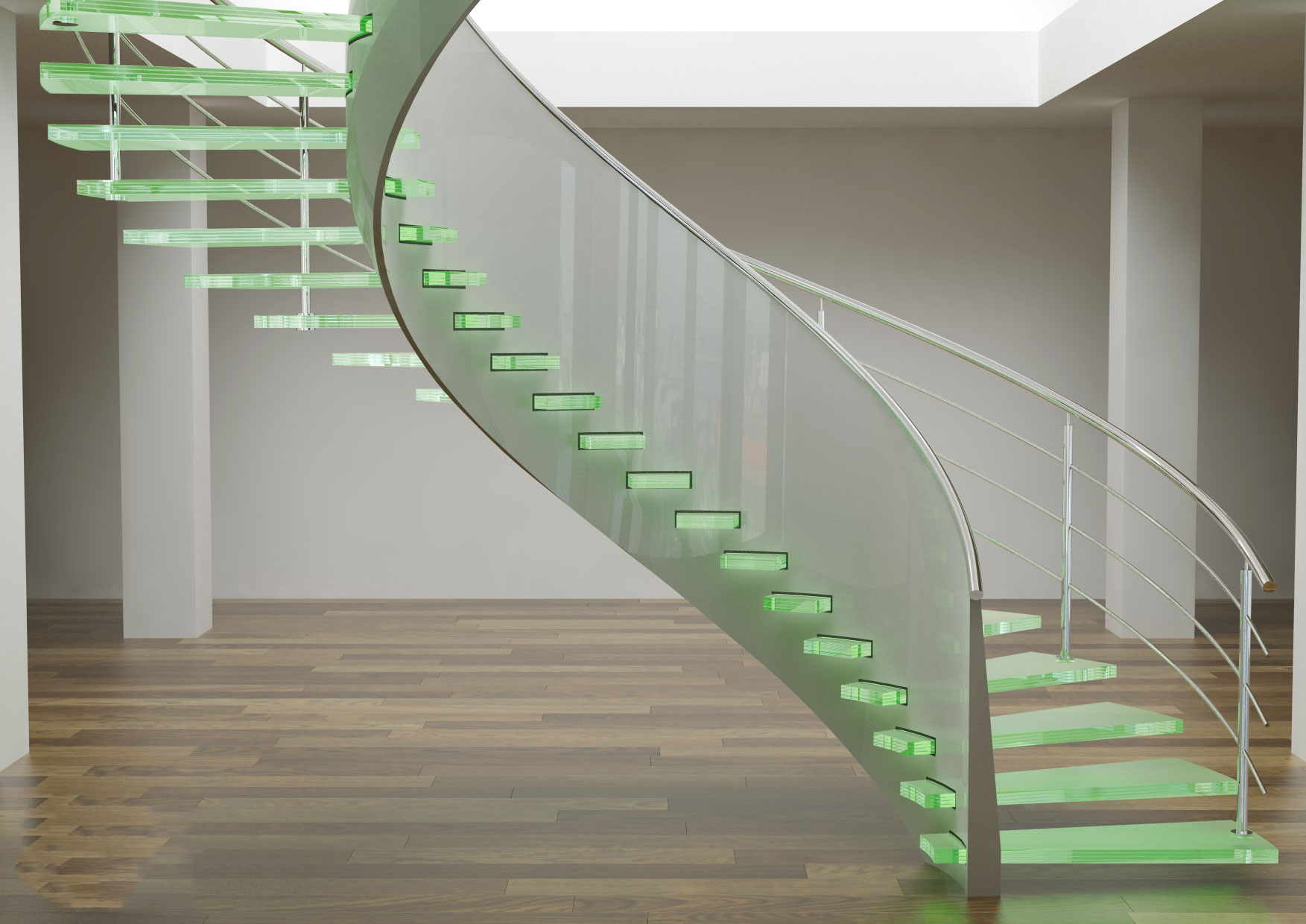 15 Stunning Glass Spiral Staircase Designs That You Shouldn’t Miss