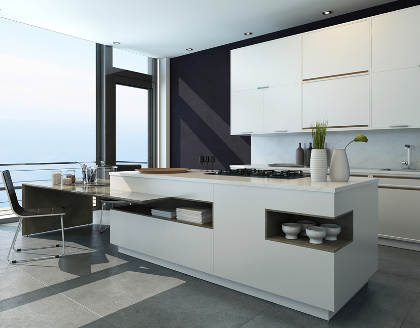 luxury modern kitchen island design