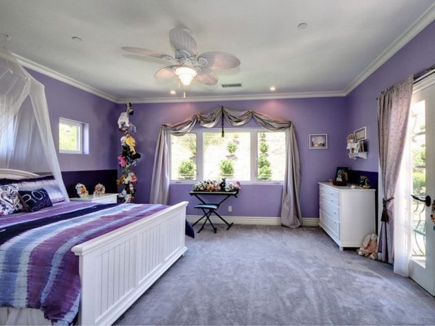 lilac bedroom brown furniture