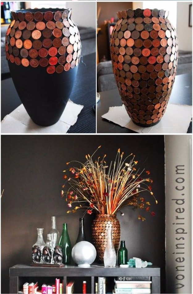 15 Interesting DIY Decor Projects Made Out Of Pennies