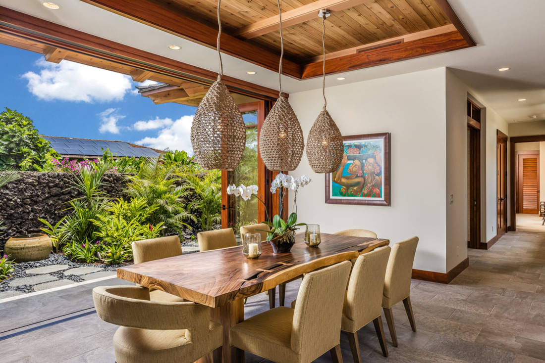hawaiian tropical dining room ideas