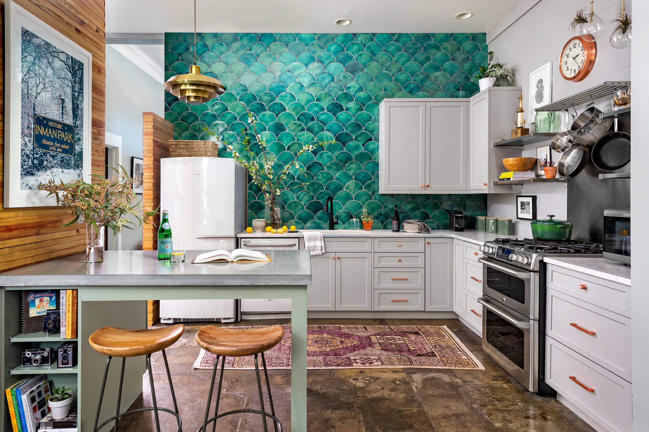 eclectic interior design kitchen