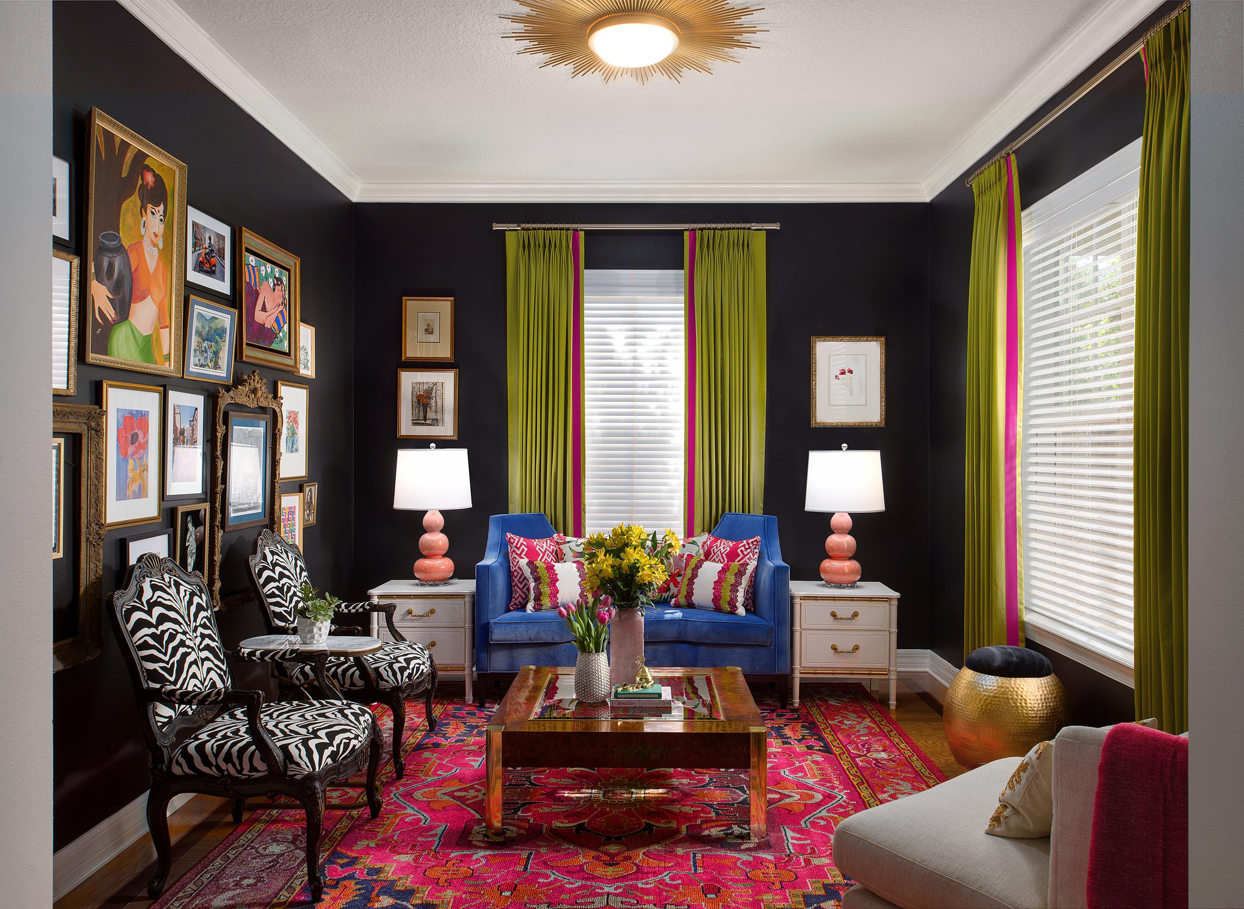 bold eclectic living room designs