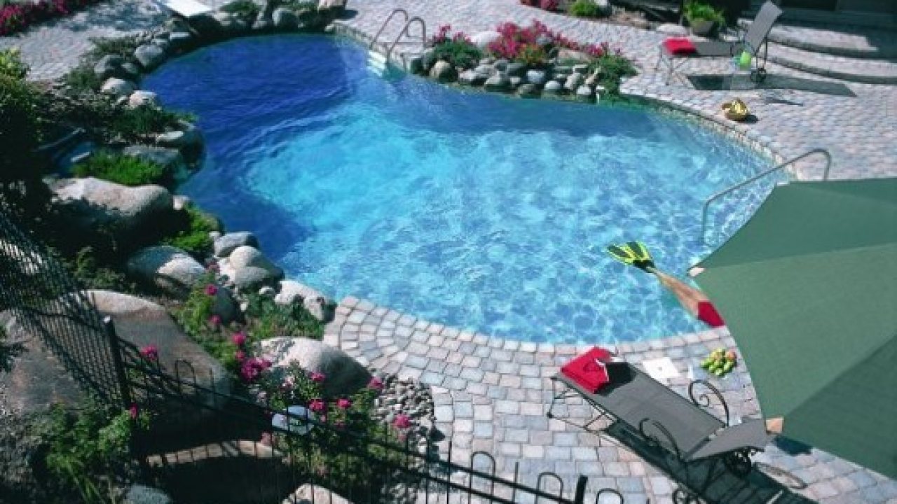 25 Ideas Of Stone Pool Deck Design