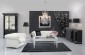 20 Wonderful Black and White Contemporary Living Room Designs