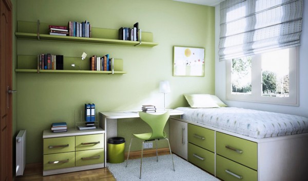 30 Attractive Green Kids Room Designs