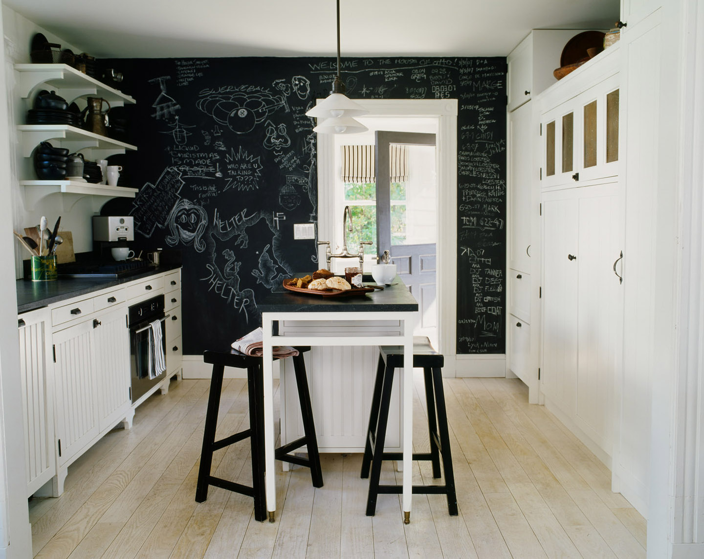 Chalkboard Paint Wall In Dining Room