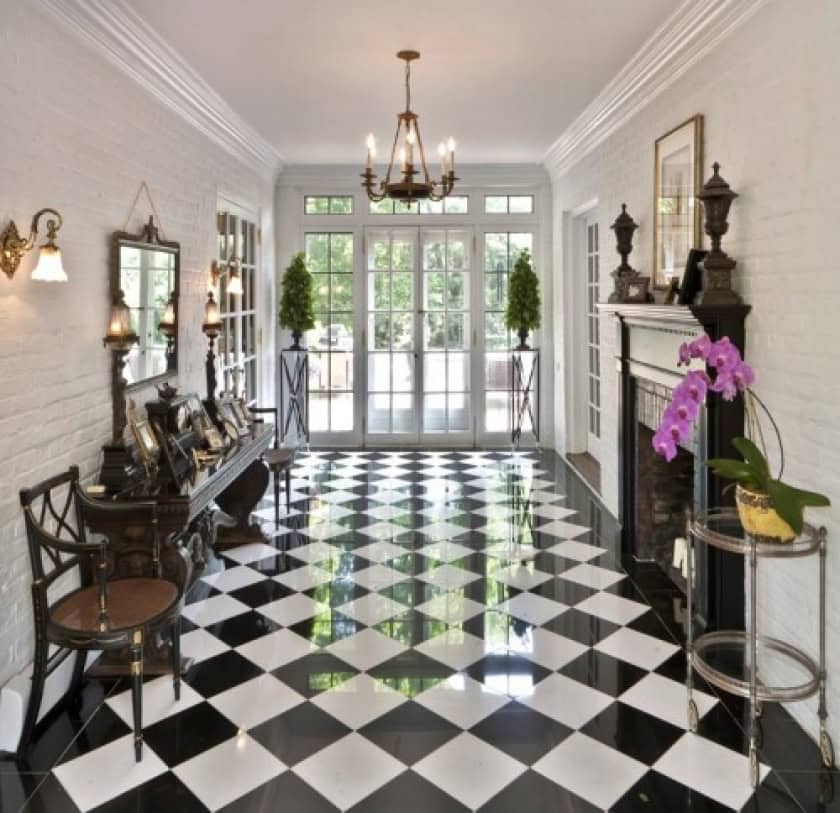 25 Classy and Elegant Black & White Floors