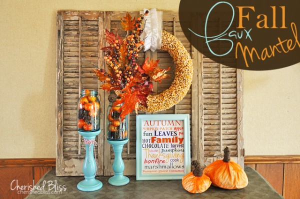 40 Delightful DIY Fall Mantel Decoration Ideas