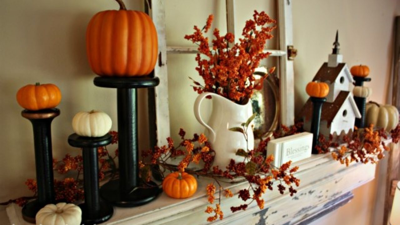 40 Delightful Diy Fall Mantel Decoration Ideas