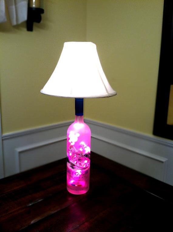 How to Make a Bottle Lamp  Bottle lamp, Liquor bottle lamp, Diy bottle