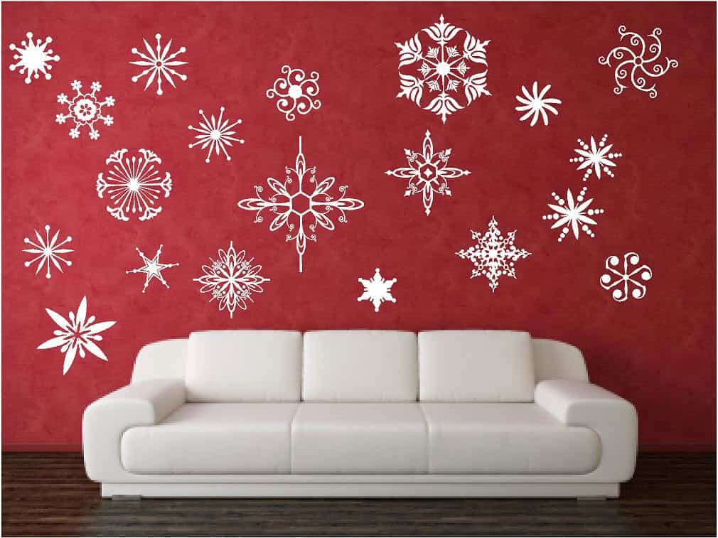 20 Creative Christmas Decorating Ideas with Decals