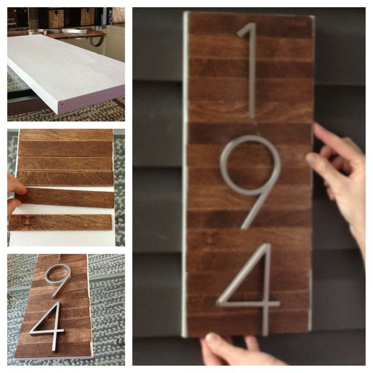 25 Creative DIY House Numbers Ideas