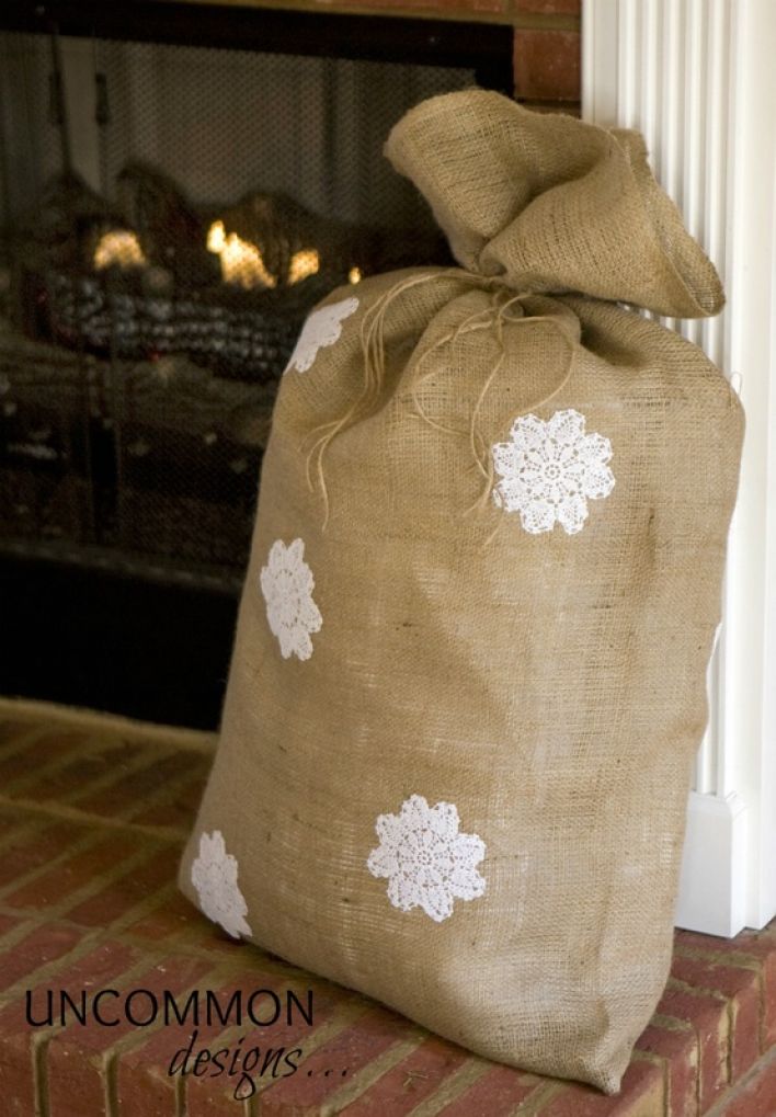 33 Adorable Burlap Christmas Gifts Wrapping Ideas