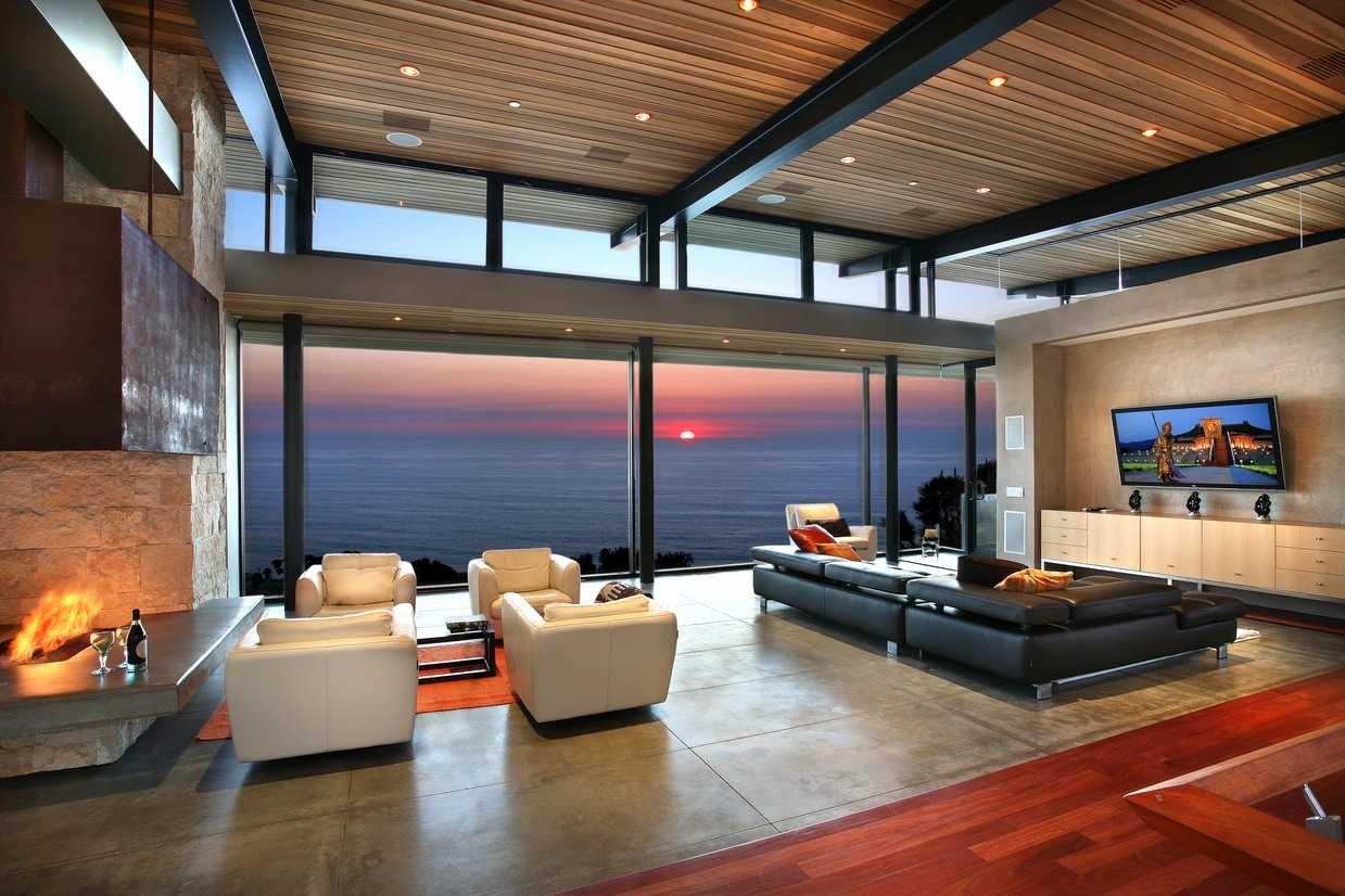 nice living room with view