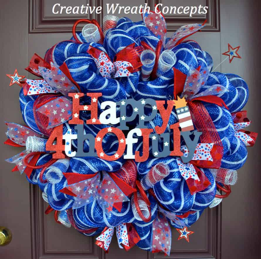 20 Awesome Handmade 4th of July Wreath Ideas