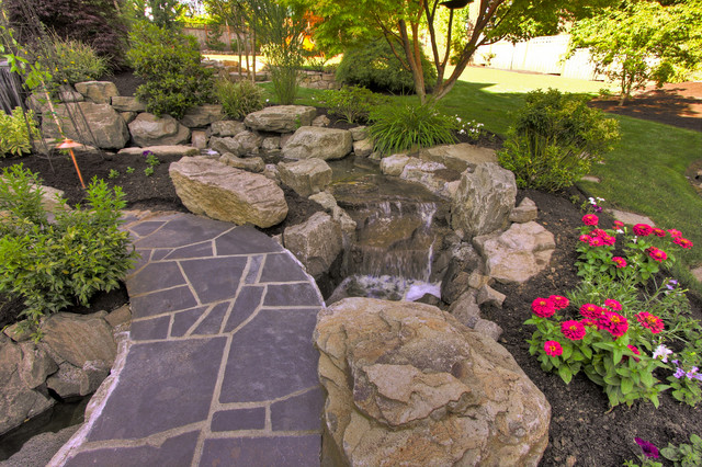 14 Awesome Waterfalls Designs For Fantastic Backyard