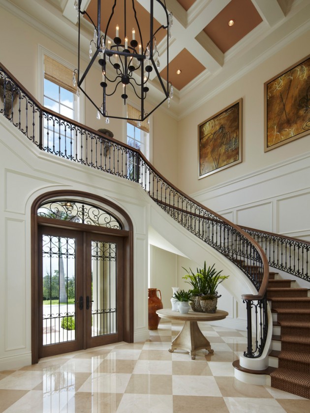 15 Extremely Luxury Entry Hall Designs With Stairs 5 630x840 