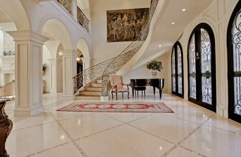 15 Extremely Luxury Entry Hall Designs With Stairs