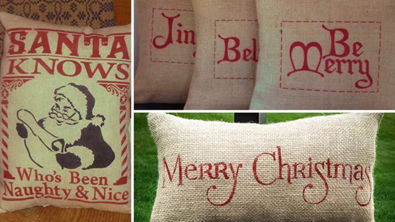 Christmas on sale handmade pillows