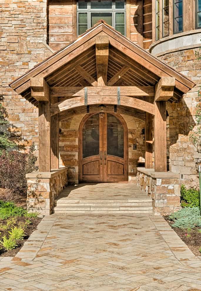 15 Inviting Rustic Entry Designs For This Winter