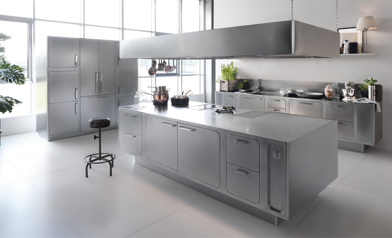 stainless steel kitchen design idea