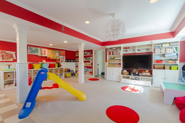 Simple Playroom Ideas with Electrical Design