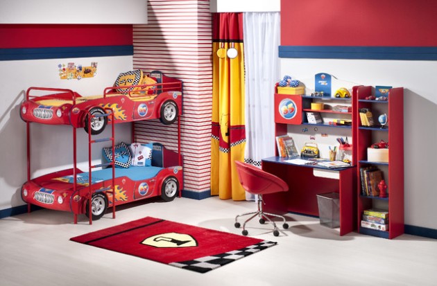 kids car bedroom