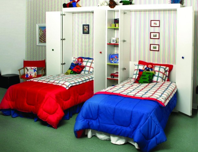 space saving childrens bedroom