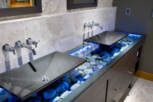 modern bathroom sink remodel