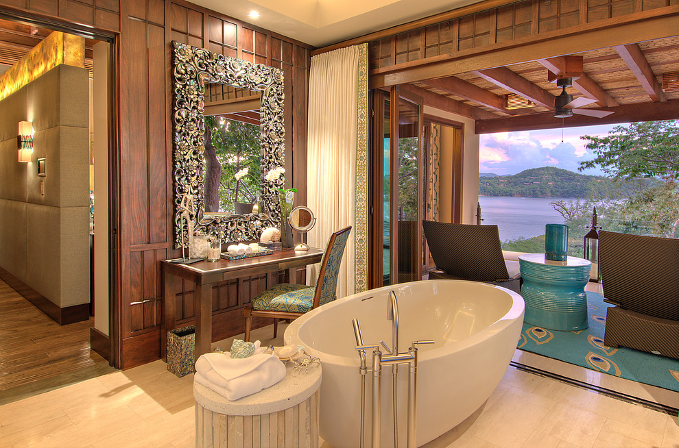 20 Relaxing Tropical Bathroom Designs To Make You Feel Like Being In