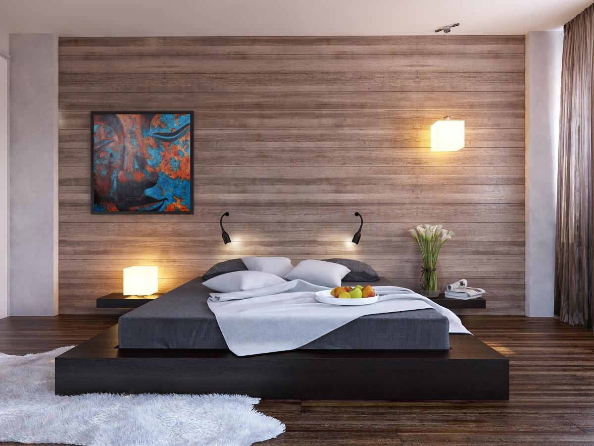 Bedroom Wood Wall Decorating Ideas
