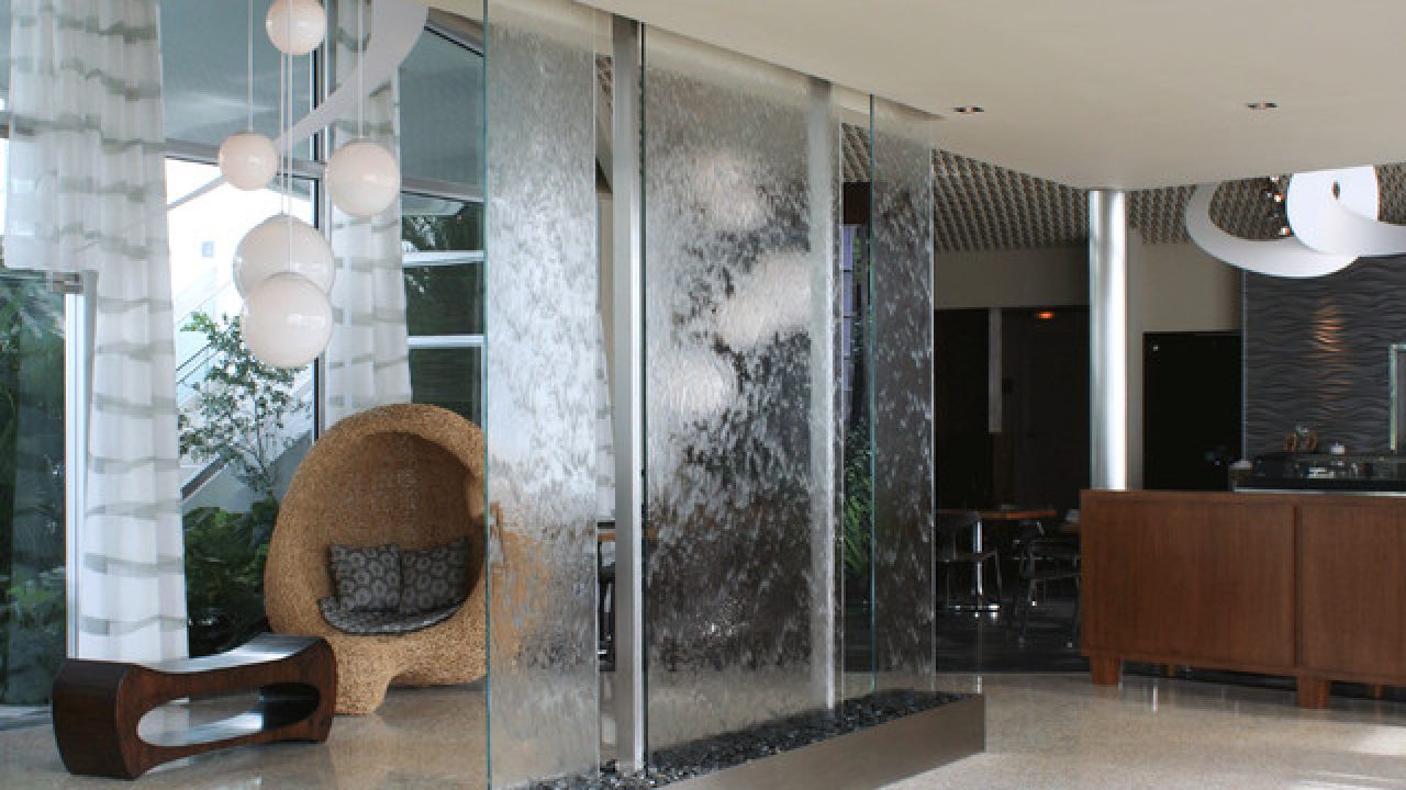 entrance living room wall fountain indoor