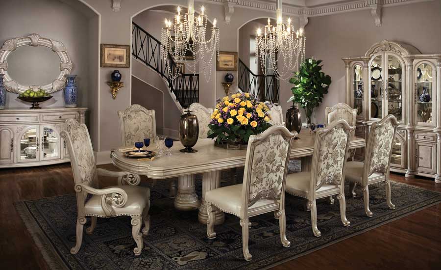 elegant country dining room sets
