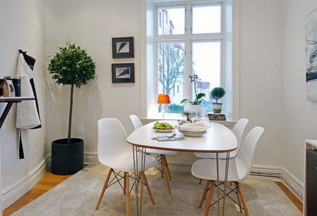 small apartment modern dining room