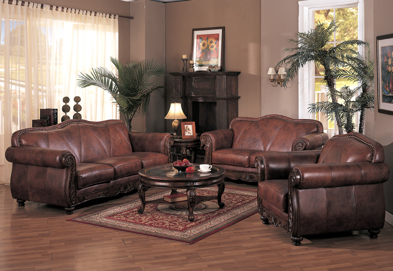 15 Classy Leather Sofa Set Designs