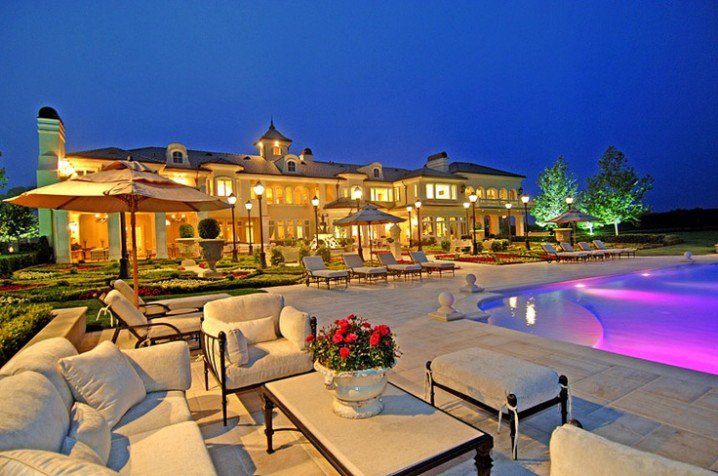 big house with a swimming pool