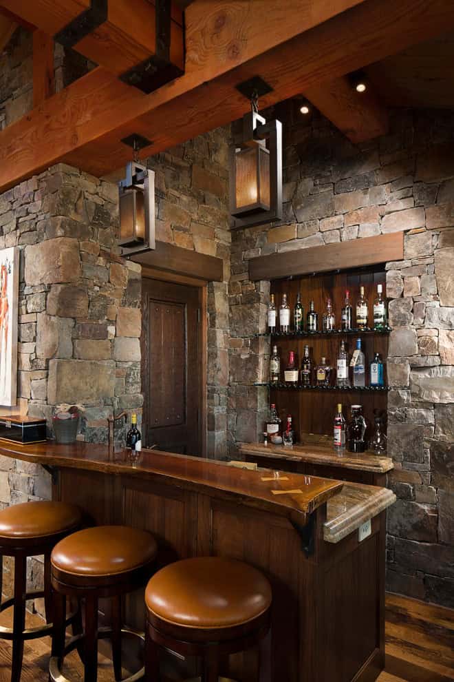 16 Awe-Inspiring Rustic Home Bars For An Unforgettable Party