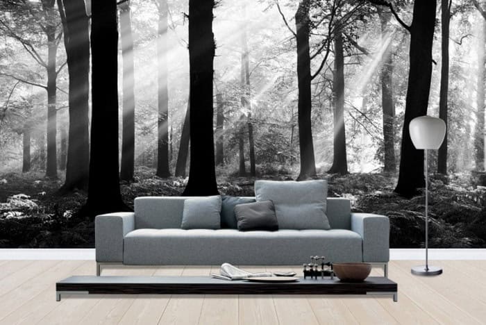 15 Refreshing Wall Mural Ideas For Your Living Room