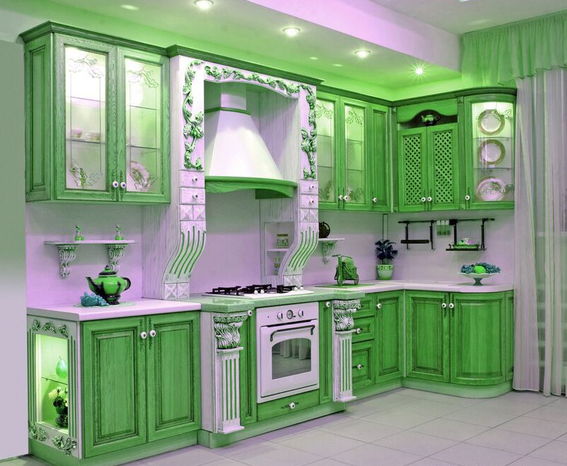 16 Lively Green Kitchen Design Ideas