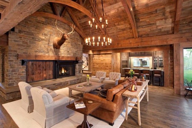 woodsy living room ideas