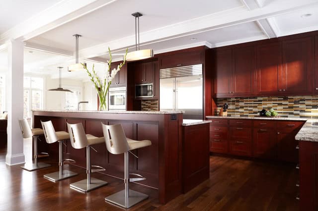 16 Classy Kitchen Cabinets Made Out Of Cherry Wood