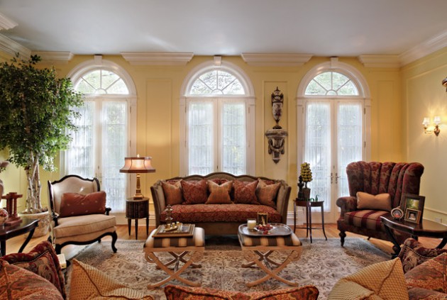cozy antique living room